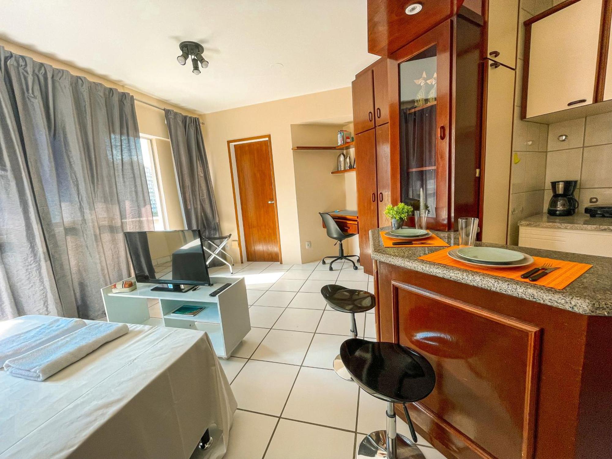 Studio No Centro: Piscina, Academia E Garagem N209 Florianopolis Luaran gambar