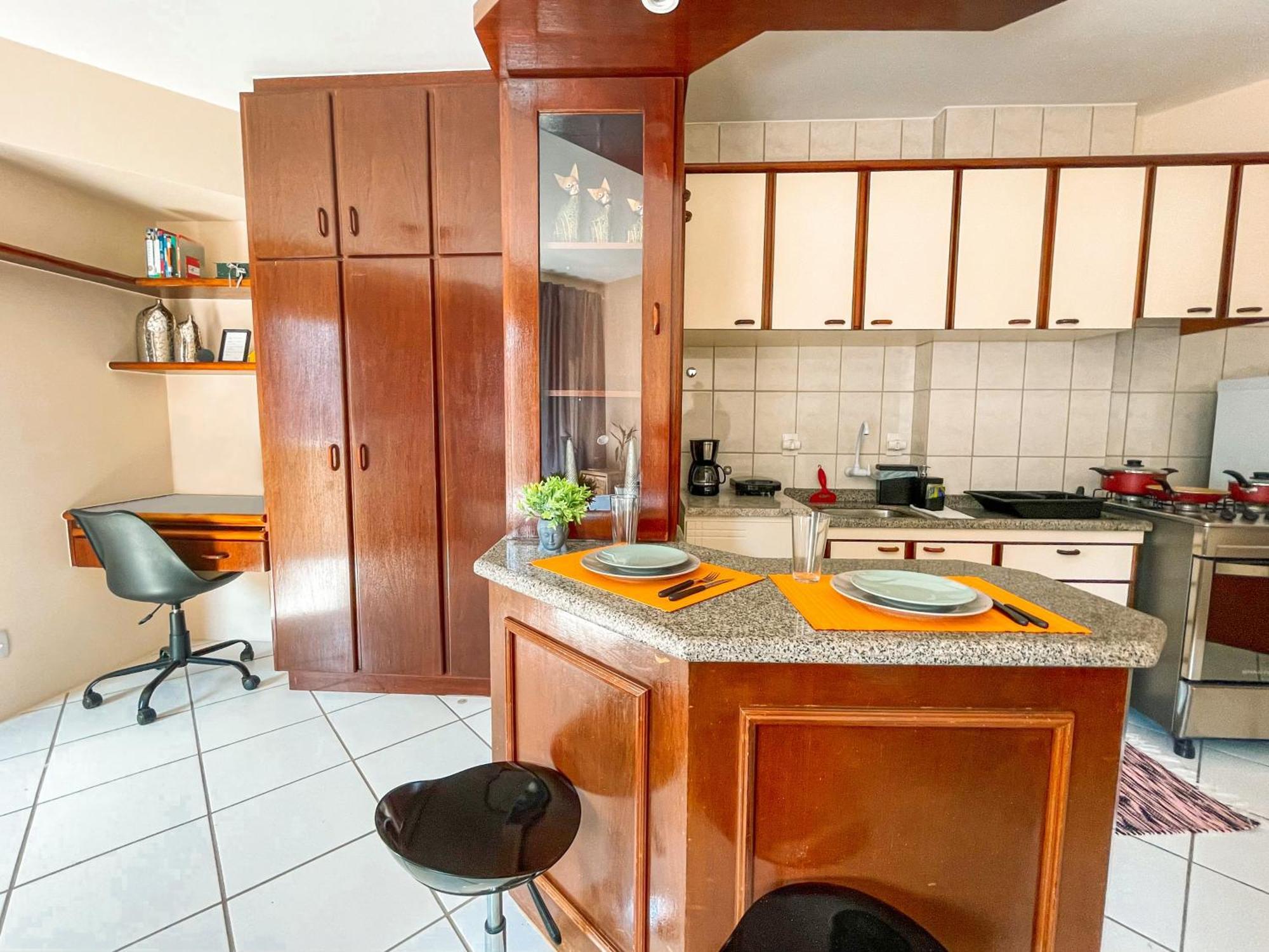 Studio No Centro: Piscina, Academia E Garagem N209 Florianopolis Luaran gambar